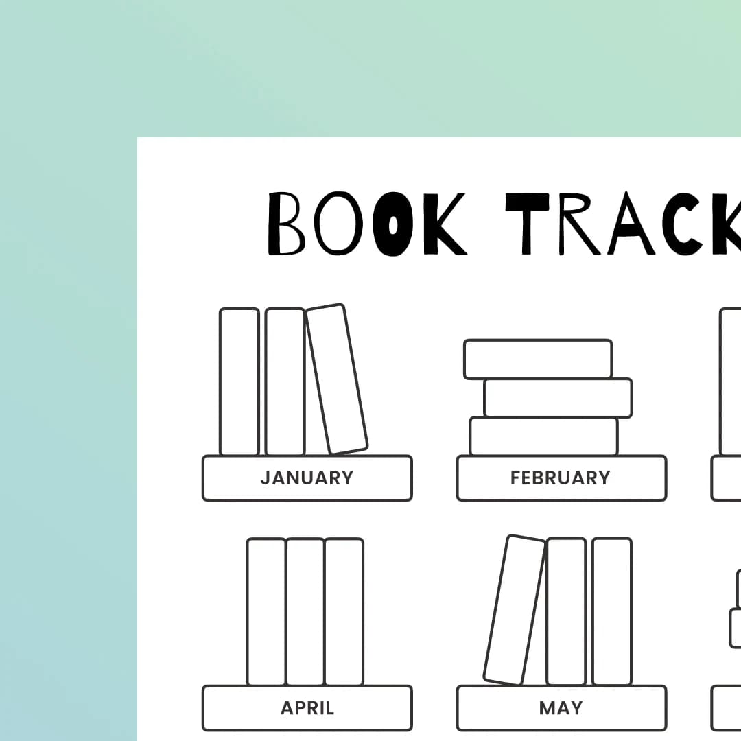 Free book tracker printable