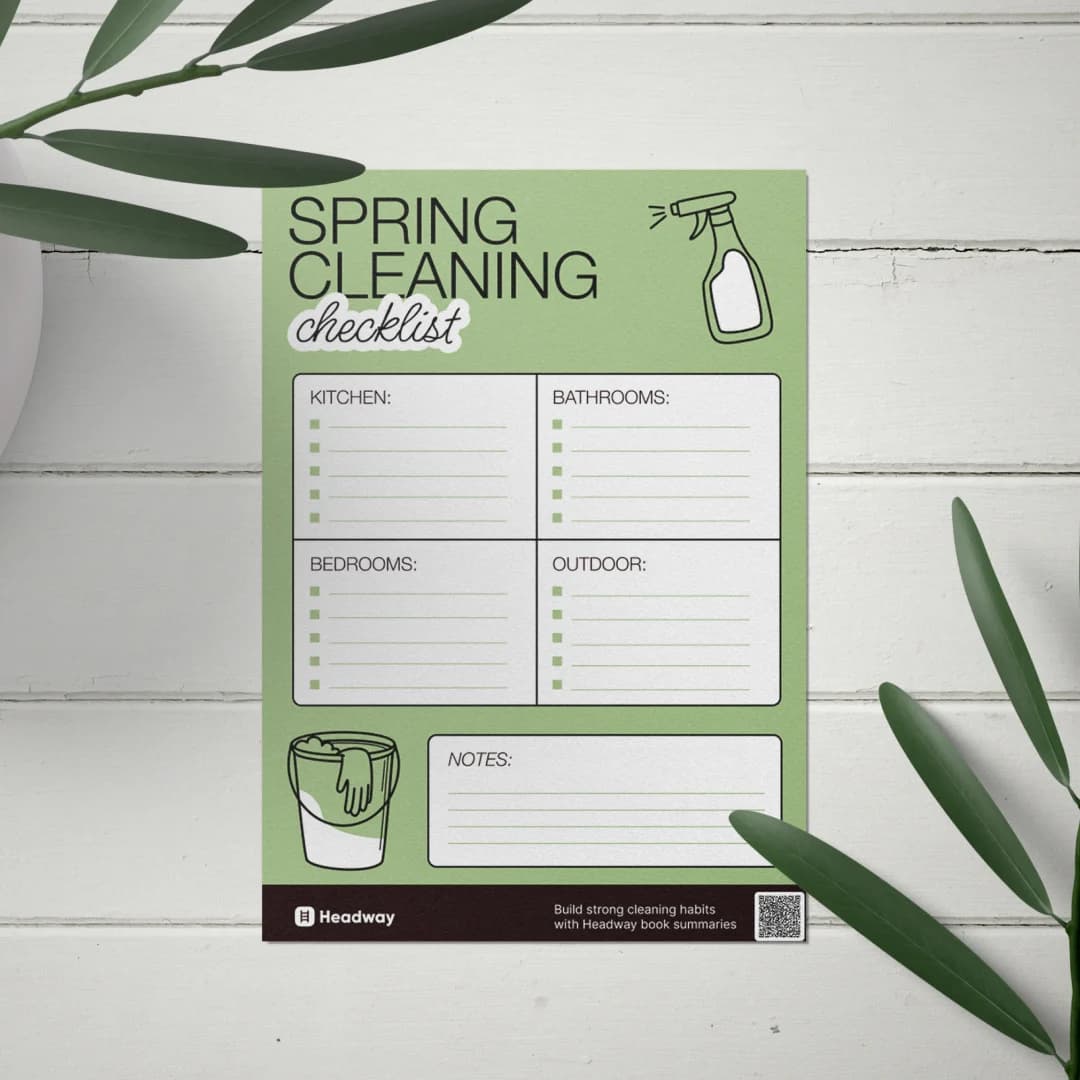 Spring cleaning checklist printable