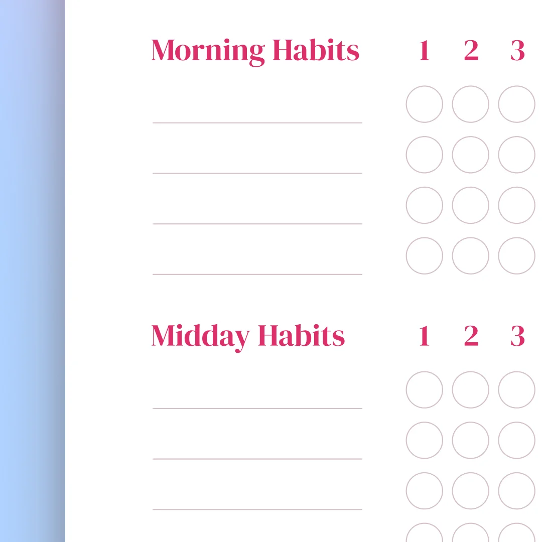 Free habit tracker printable