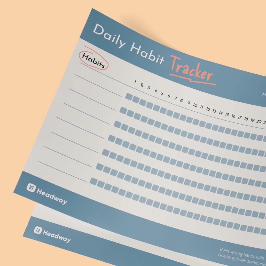 Daily habit tracker printable
