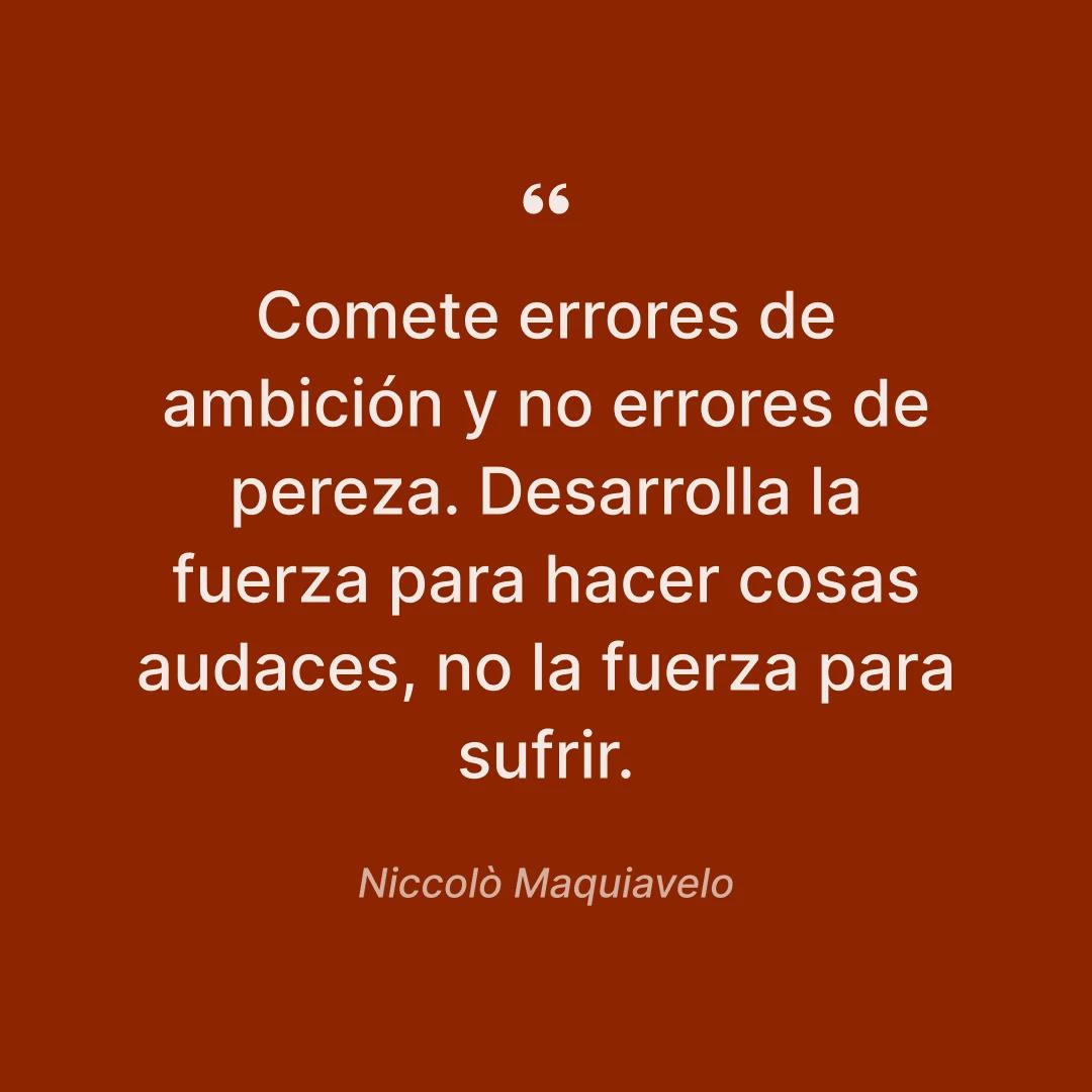 Cita de Niccolò Machiavelli