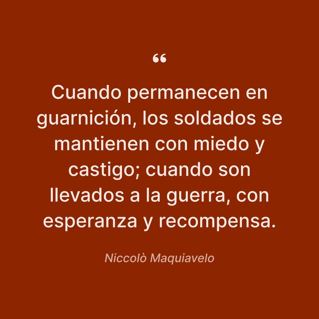 Cita de Niccolò Machiavelli