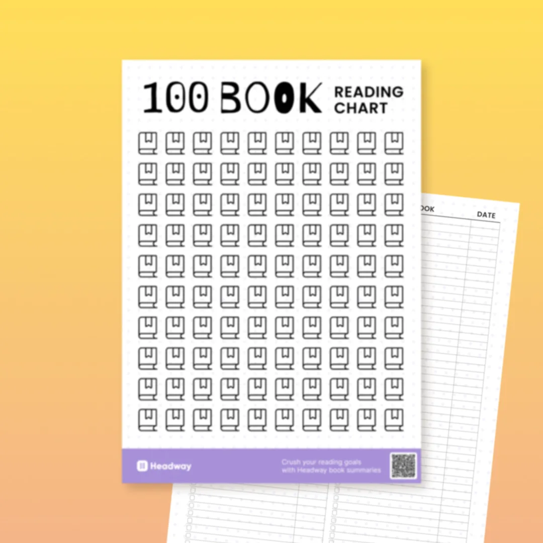 Free 100 book reading chart printable
