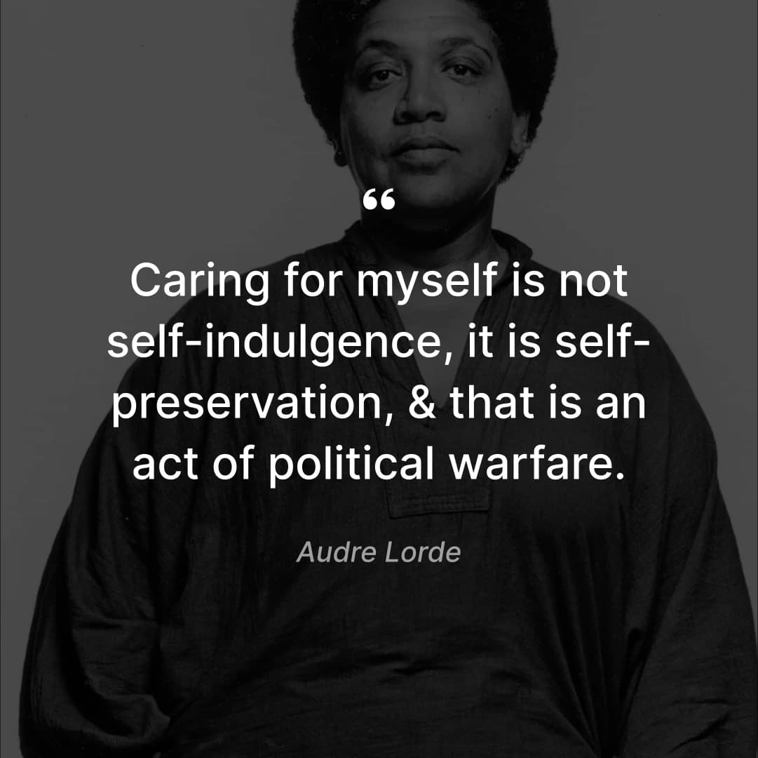 self-care Audre Lorde quote