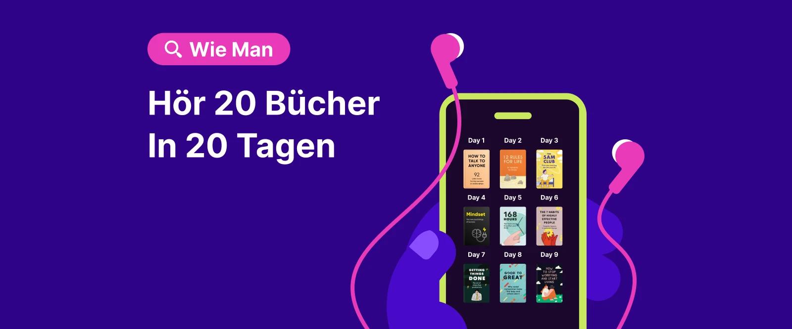 Hör 20 Bücher in 20 Tagen Headway