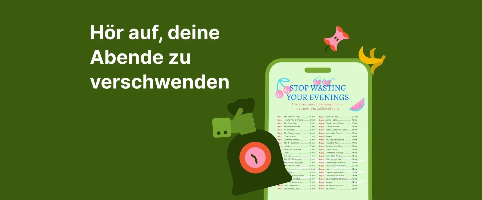 Hör auf, deine Abende zu verschwenden Headway