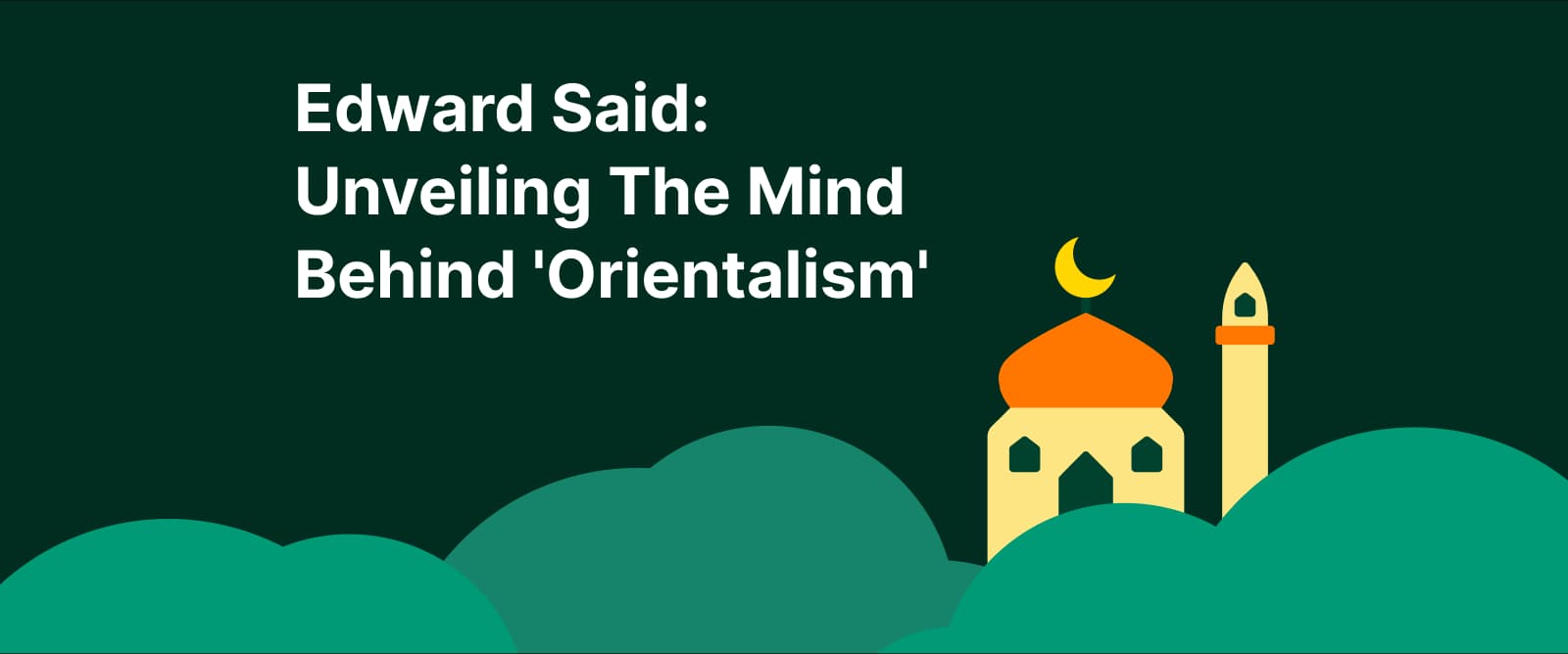 Edward Said A mosque surrounded by clouds
