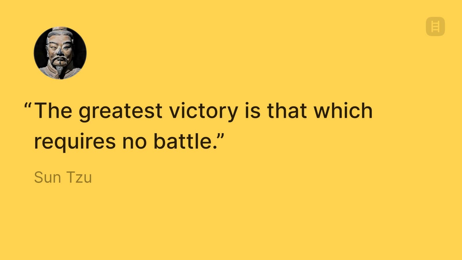 Sun Tzu greatest victory quote