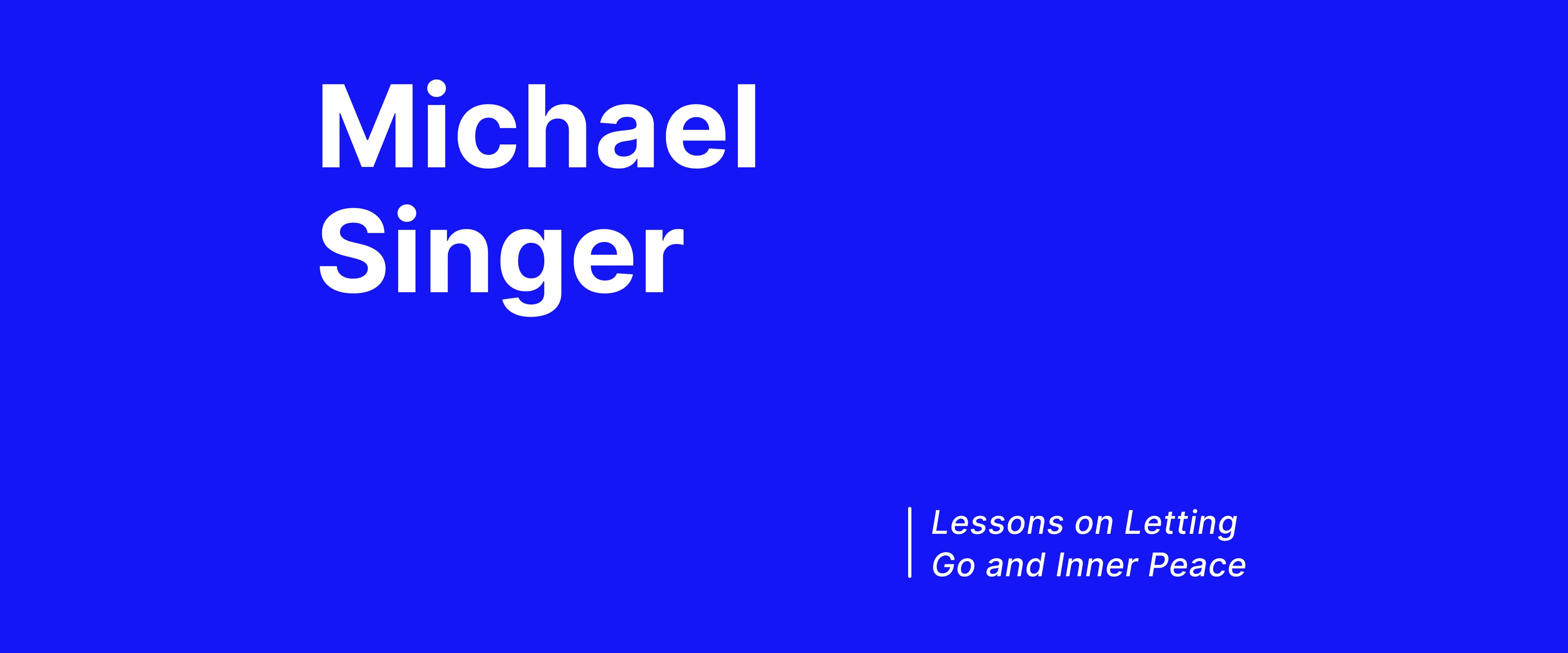 Michael Singer: Text on background