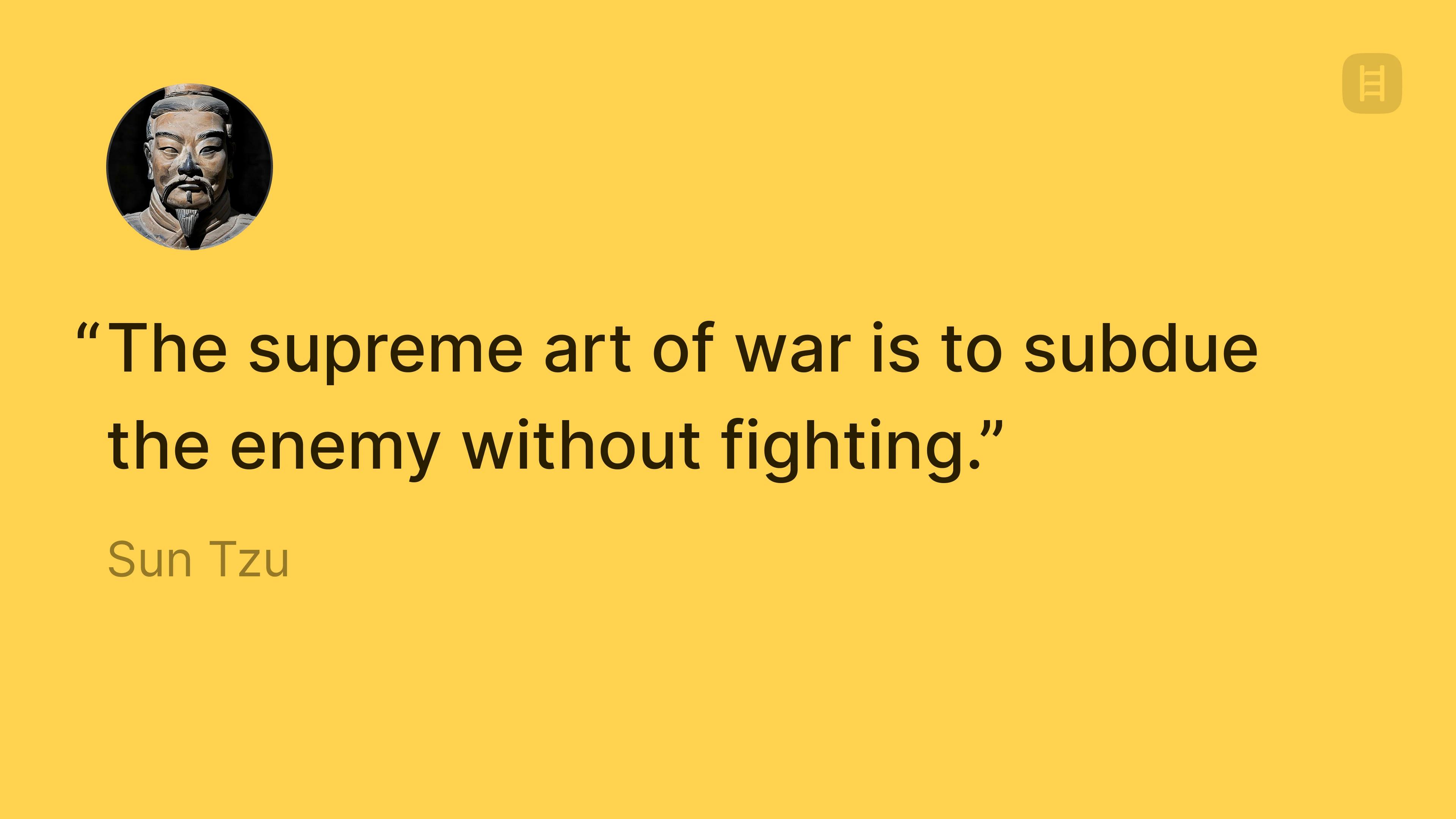 Sun Tzu quote