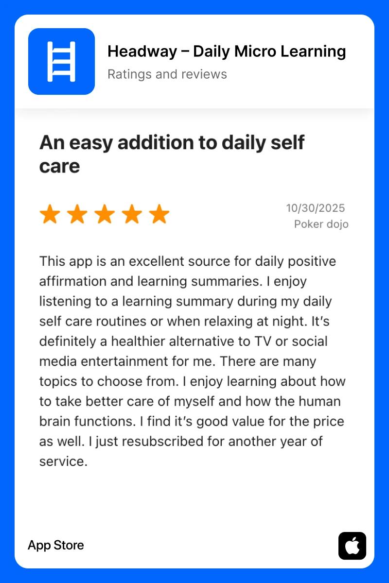 Headway app review