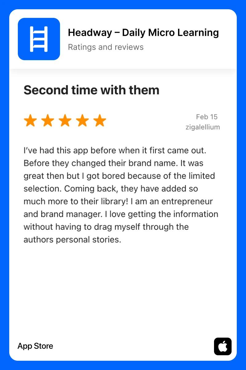 Headway app review