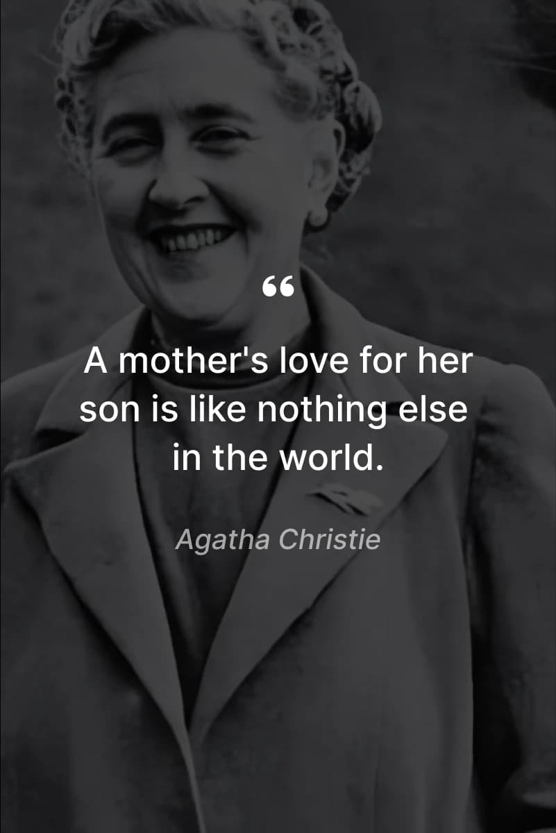 Agatha Christie quote unconditional love