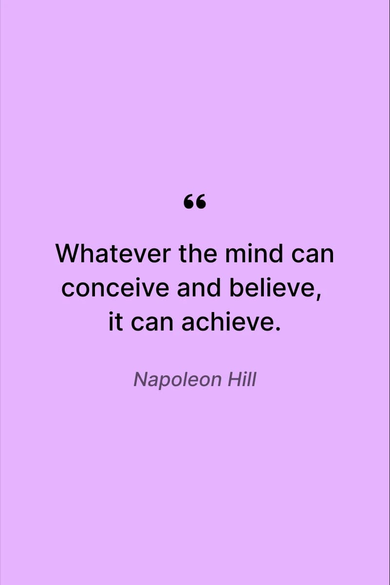 Napoleon Hill quote motivational quotes