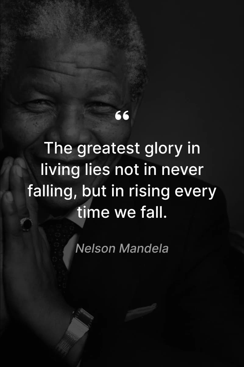 personal growth - Nelson Mandela