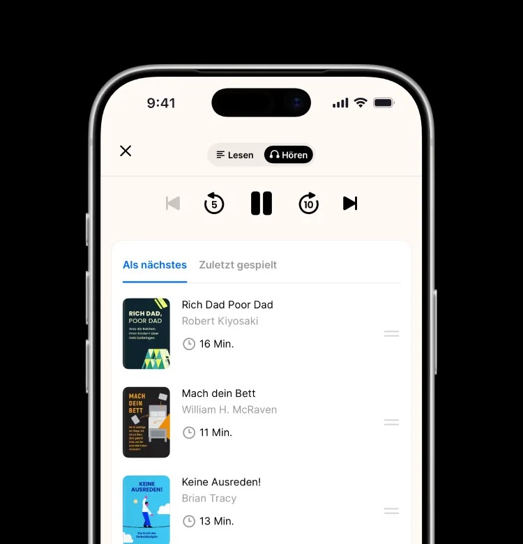 Beste Buchzusammenfassungs-App — App, die Bücher zusammenfasst, für schnelles Lernen und persönliche Entwicklung, Headway