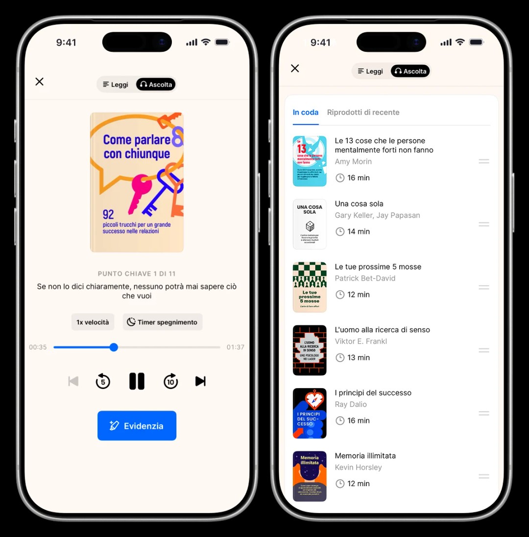 Migliore app di riassunti di libri — app che riassume libri per apprendere rapidamente e crescere personalmente, Headway