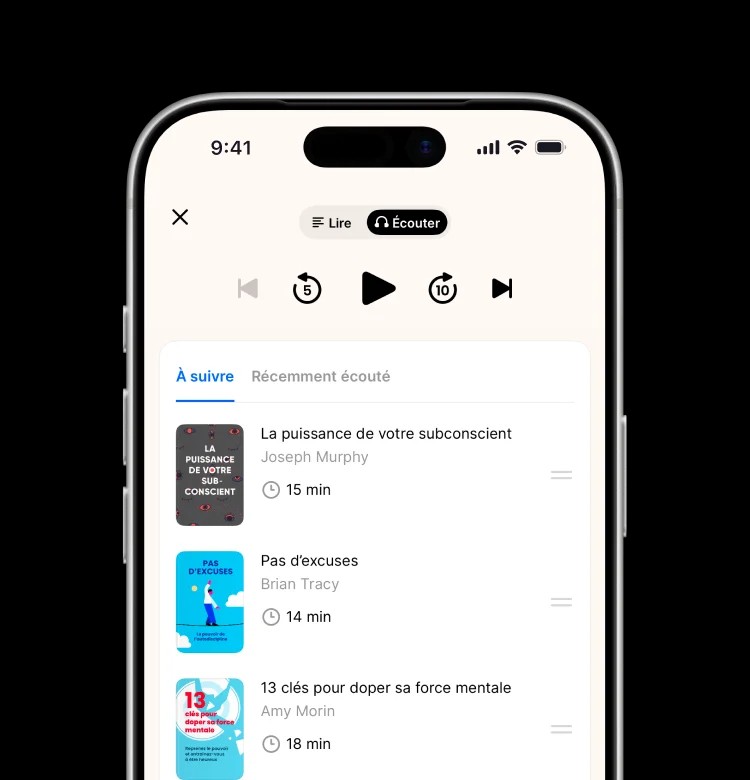 Meilleure application de résumés de livres — application qui résume des livres pour apprendre rapidement et se développer, Headway
