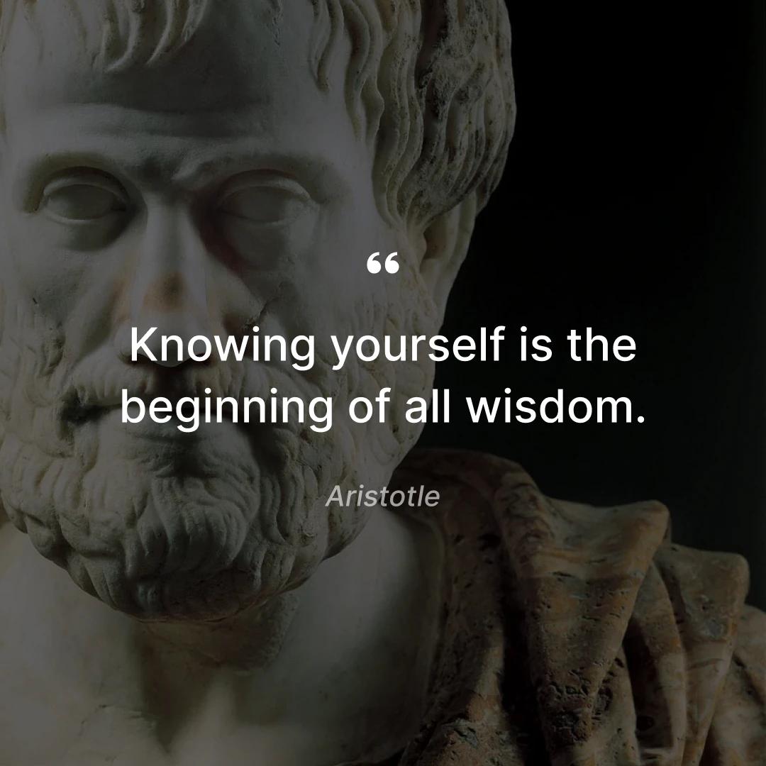 Rare thought provoking self reflection quotes Aristotle