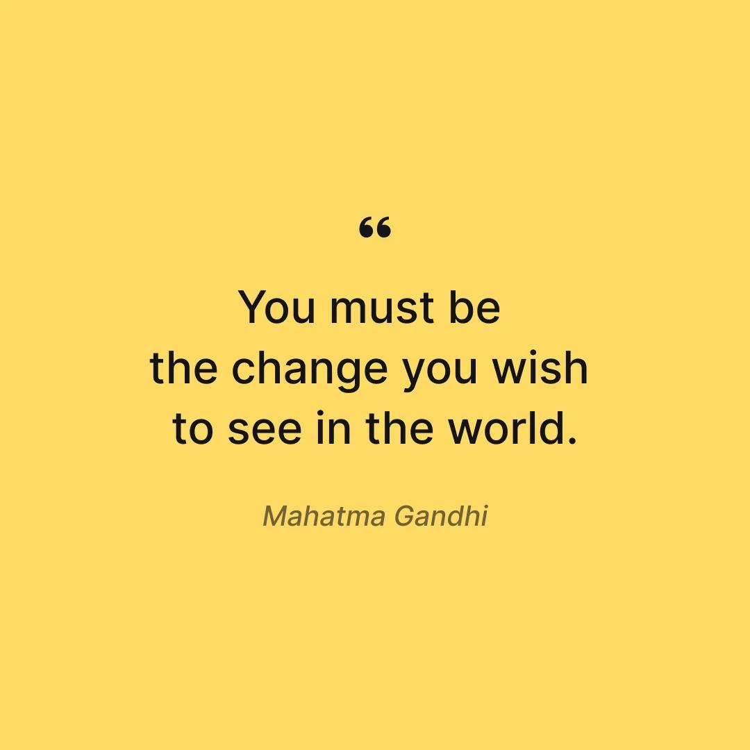 Uncommon deep personal growth quotes Mahatma Gandhi