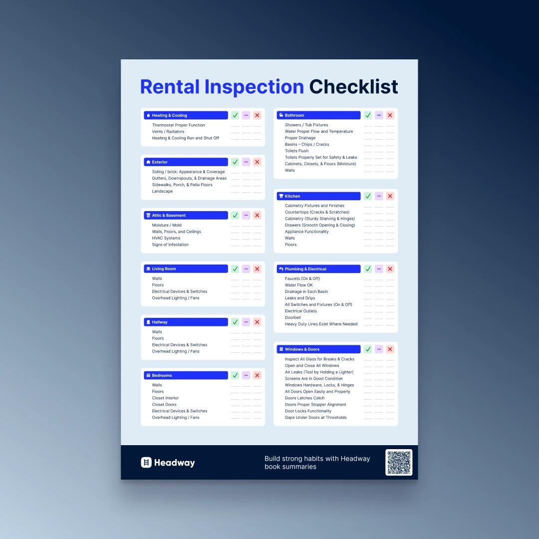 Free Rental Inspection Checklist PDF — Protect Your Security Deposit