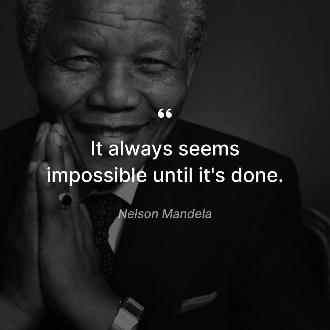 Original profound self worth quotes Nelson Mandela