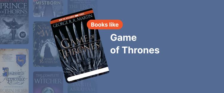 Book cover of Game of Thrones by George RR Martin, featuring a collection of swords, symbolizing power and conflict 1x