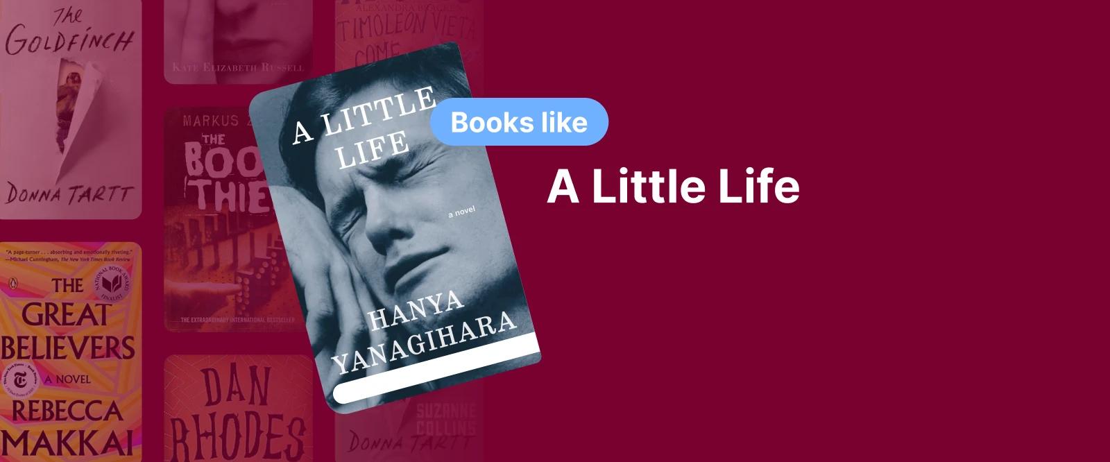 Book cover of A Little Life by Hanya Yanagihara, symbolizing books with themes of deep emotional struggles and relationships