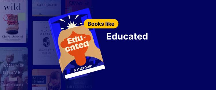 Book cover of Educated by Tara Westover, symbolizing books related to education, personal growth, and memoirs 1x