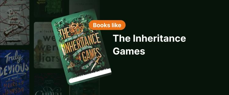 Book cover of The Inheritance Games by Jennifer Lynn Barnes with ornate puzzle-like patterns, representing mystery and inheritance