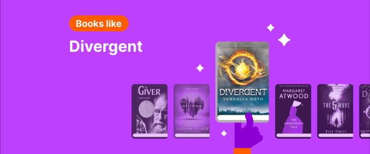 Covers of Divergent and other dystopian books like The Giver, The Handmaid’s Tale, The 5th Wave, Hunger Games, Delirium