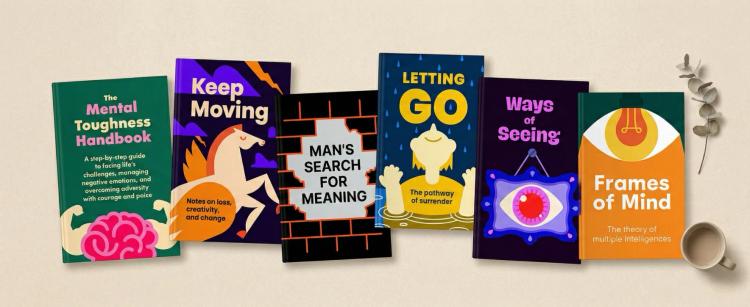 six-psychology-and-self-help-books-arranged-on-beige-surface-with-eucalyptus-branch-and-coffee-cup-featuring-mental-toughness-resilience-and-personal-growth-themes