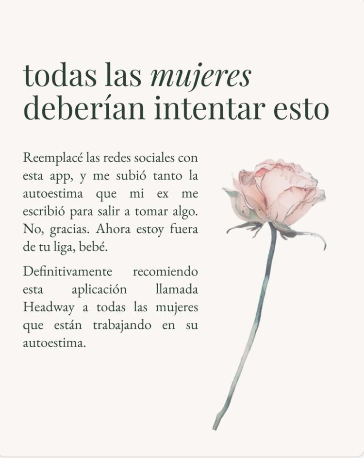 Todas las mujeres deberían intentar esto Headway