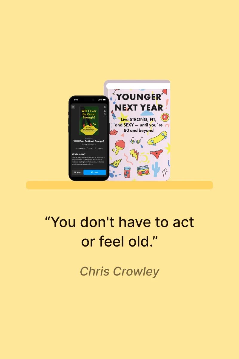 Younger next year Book cover with funny retirement quote