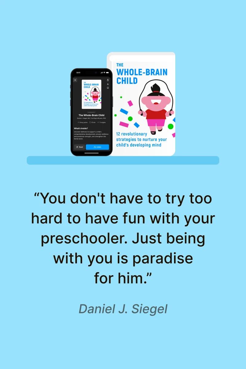 Book and phone mockups with Daniel J Siegel quote - parenting quotes