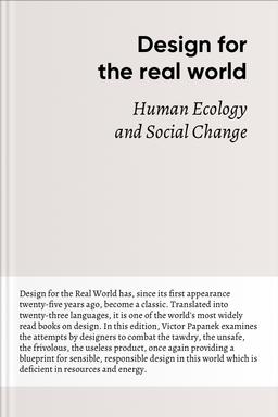 Design for the Real World Summary book cover