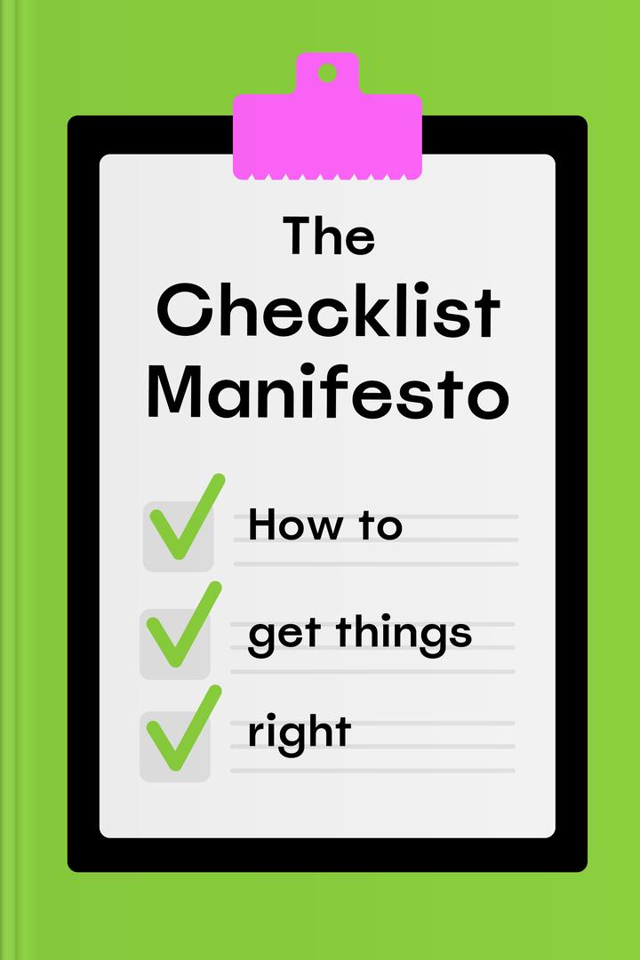 The Checklist Manifesto book